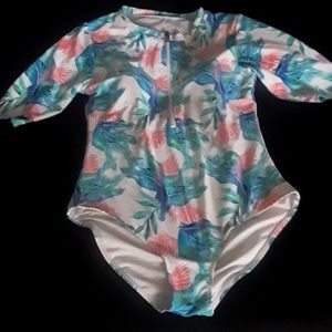 M, Floral Blue and Pink